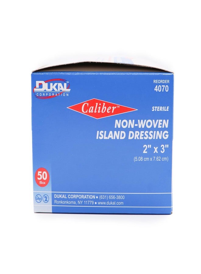 Dukal White Nonwoven Island Dressing Sterile 2 x 3 50 per Box - Image 4